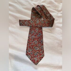 Paisley Red and Blue Men's Tie